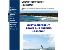 Tablet Screenshot of montereybaysurflessons.com